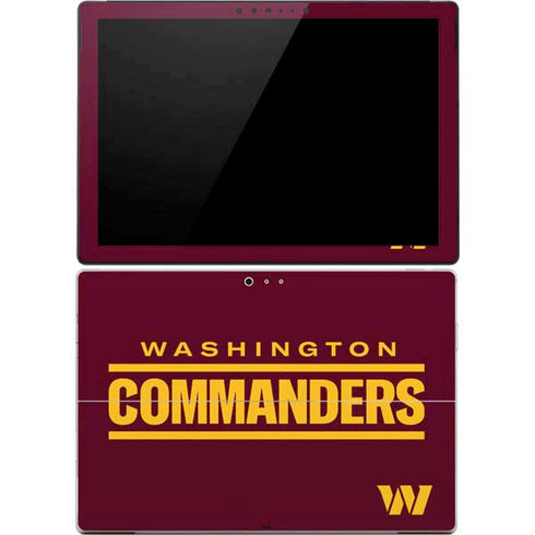 NFL Washington Commanders Performance Series Surface Pro 4 Skin