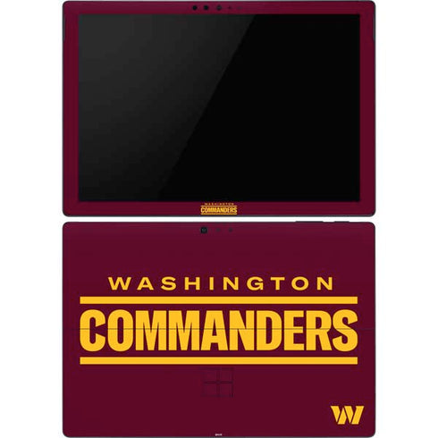 NFL Washington Commanders Performance Series Surface Pro 6 Skin