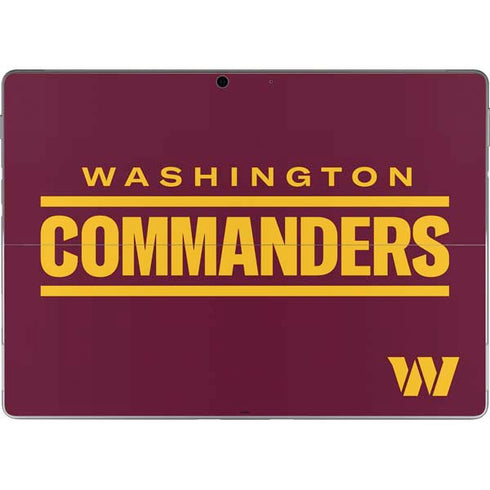 NFL Washington Commanders Performance Series Surface Pro 8 Skin