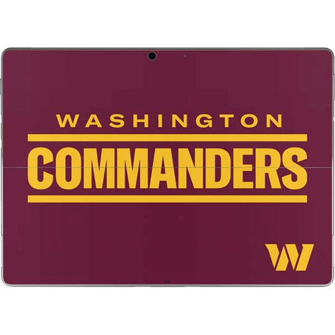 NFL Washington Commanders Performance Series Surface Pro 9 Skin