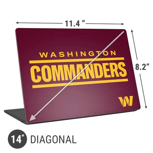 NFL Washington Commanders Performance Series Universal Laptop 14in (11.4 x 8.2in) Skin