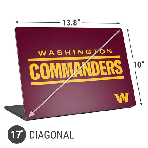 NFL Washington Commanders Performance Series Universal Laptop 17in (13.8 x 10in) Skin