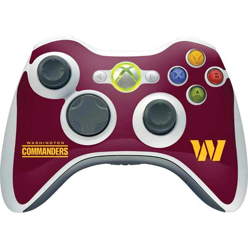 NFL Washington Commanders Performance Series Xbox 360 Wireless Controller Skin
