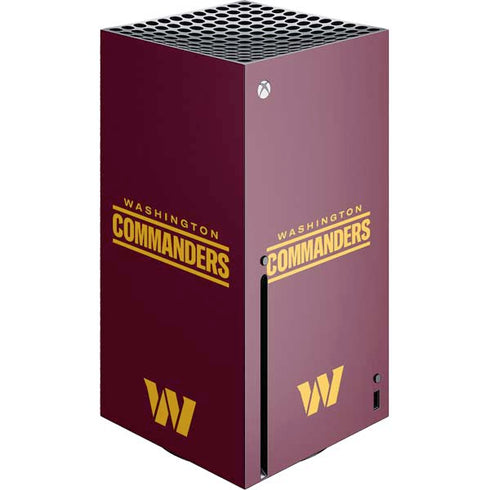 NFL Washington Commanders Performance Series Xbox Series X Console Skin