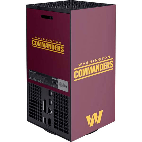 NFL Washington Commanders Performance Series Xbox Series X Console Skin