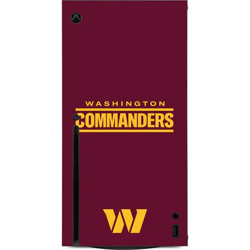 NFL Washington Commanders Performance Series Xbox Series X Console Skin