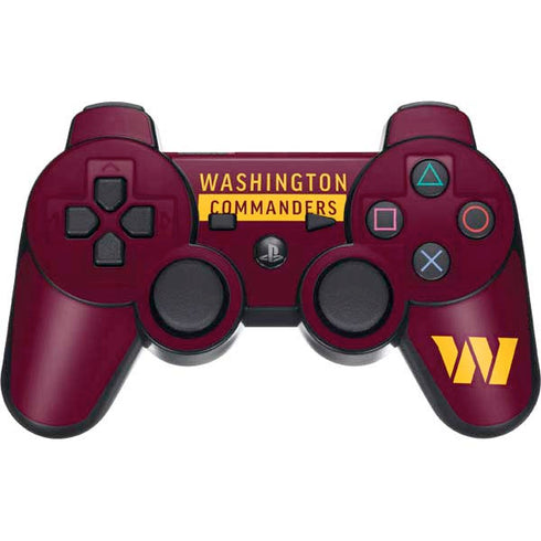 NFL Washington Commanders PS3 Dual Shock wireless controller Skin