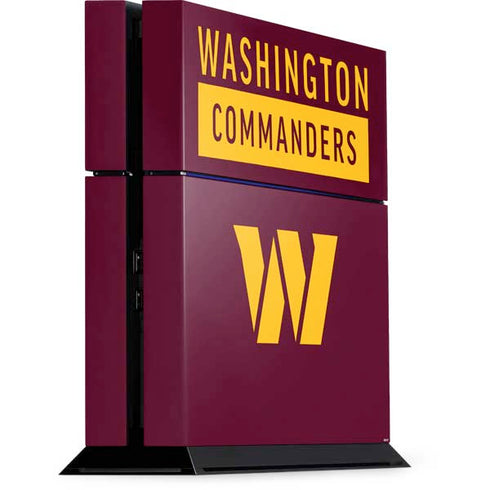 NFL Washington Commanders PS4 Console Skin