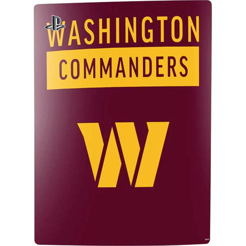 NFL Washington Commanders PS5 Console Skin