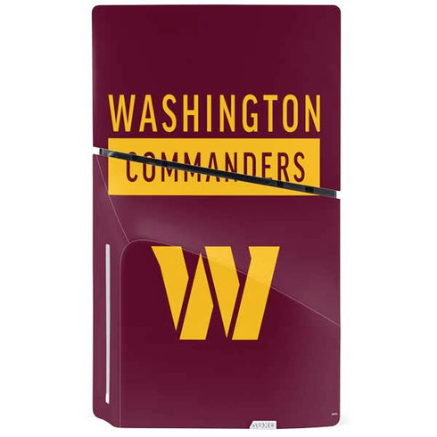 NFL Washington Commanders PS5 Slim Disk Console Skin