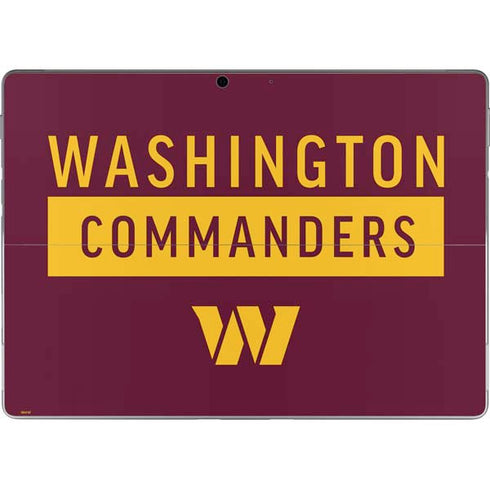 NFL Washington Commanders Surface Pro 9 Skin