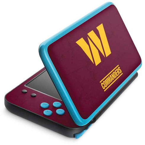 NFL Washington Commanders Distressed Nintendo 2DS XL (2017) Skin