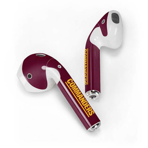 NFL Washington Commanders Distressed Apple AirPods 2 Skin