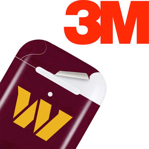 NFL Washington Commanders Distressed Apple AirPods 2 Skin