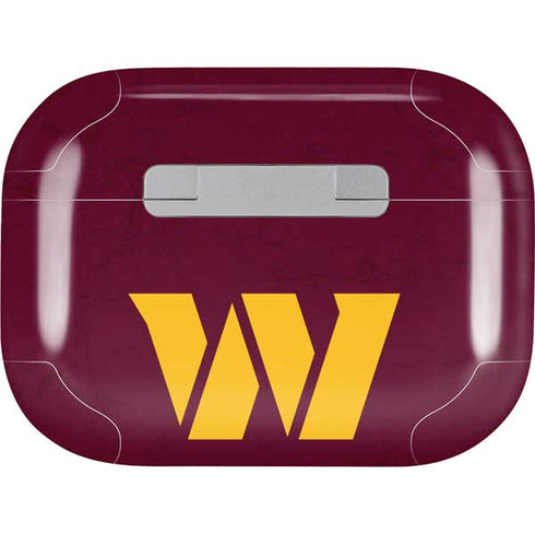 NFL Washington Commanders Distressed Apple AirPods Pro Skin