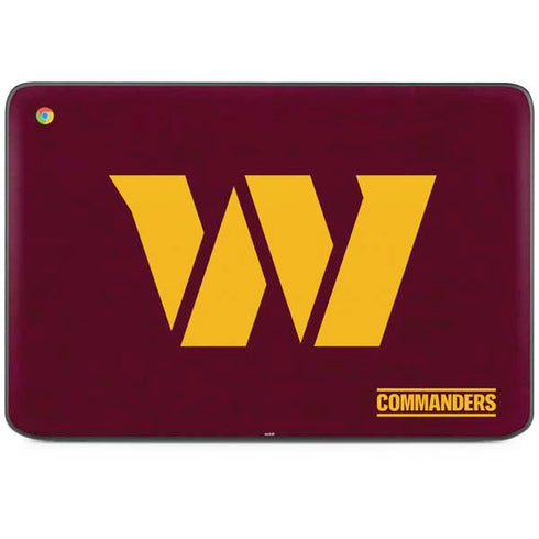 NFL Washington Commanders Distressed HP Chromebook Skin