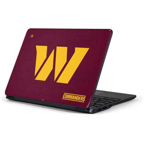 NFL Washington Commanders Distressed Samsung Chromebook Skin