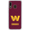 NFL Washington Commanders Distressed Galaxy A20 Clear Case