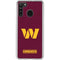 NFL Washington Commanders Distressed Galaxy A21 Clear Case