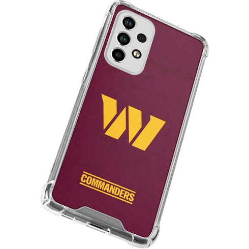 NFL Washington Commanders Distressed Galaxy A33 5G Clear Case