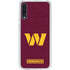 NFL Washington Commanders Distressed Galaxy A50 Clear Case