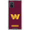 NFL Washington Commanders Distressed Galaxy A71 5G Clear Case