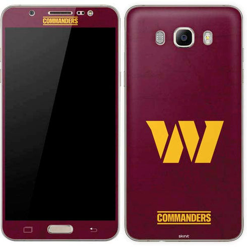 NFL Washington Commanders Distressed Galaxy J7 Skin