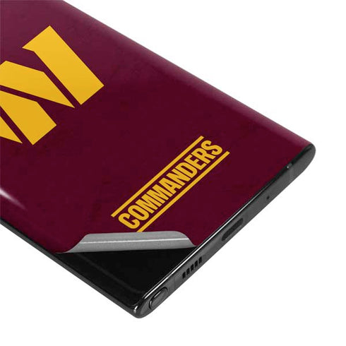 NFL Washington Commanders Distressed Galaxy Note 10 Plus Skin