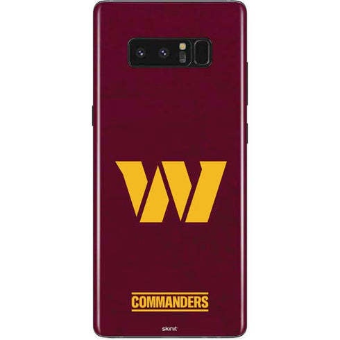 NFL Washington Commanders Distressed Galaxy Note 8 Skin