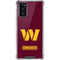 NFL Washington Commanders Distressed Galaxy Note20 5G Clear Case