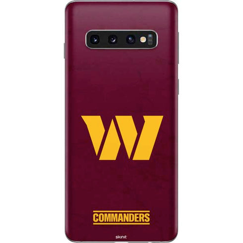 NFL Washington Commanders Distressed Galaxy S10 Skin