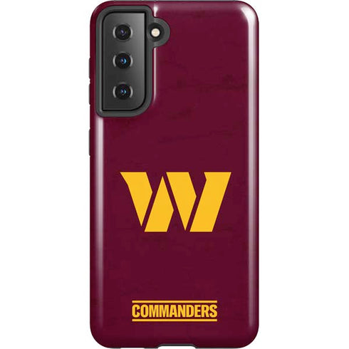 NFL Washington Commanders Distressed Galaxy S21 5G Pro Case