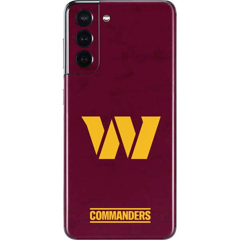 NFL Washington Commanders Distressed Galaxy S21 5G Skin