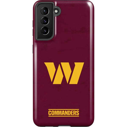NFL Washington Commanders Distressed Galaxy S21 FE Pro Case