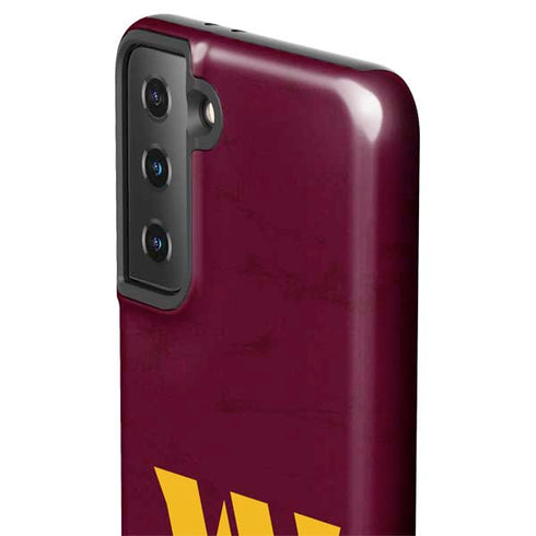 NFL Washington Commanders Distressed Galaxy S21 FE Pro Case