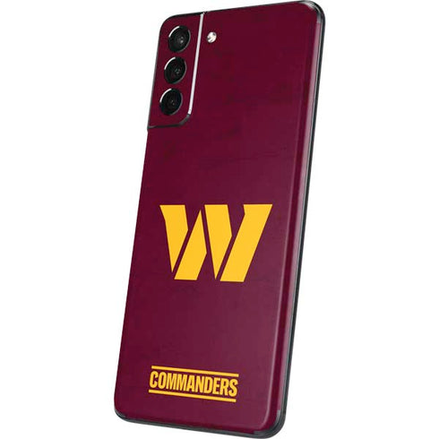 NFL Washington Commanders Distressed Galaxy S21 Plus 5G Skin