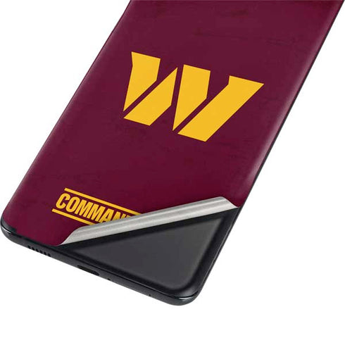 NFL Washington Commanders Distressed Galaxy S21 Plus 5G Skin