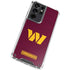 NFL Washington Commanders Distressed Galaxy S21 Ultra 5G Clear Case