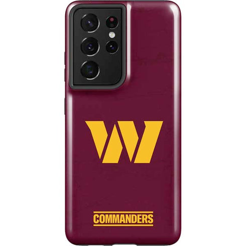 NFL Washington Commanders Distressed Galaxy S21 Ultra 5G Pro Case