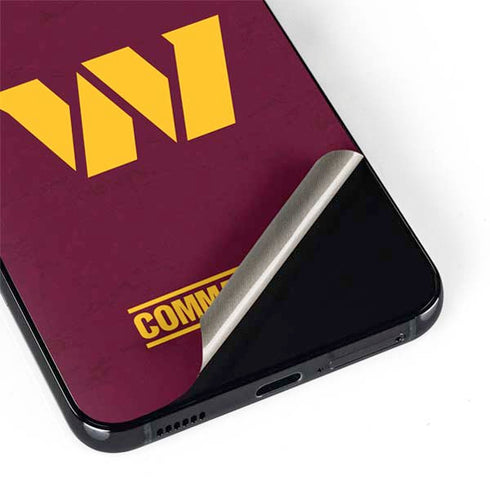 NFL Washington Commanders Distressed Galaxy S22 Plus Skin