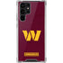 NFL Washington Commanders Distressed Galaxy S22 Ultra Clear Case