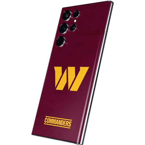 NFL Washington Commanders Distressed Galaxy S22 Ultra Skin