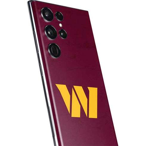 NFL Washington Commanders Distressed Galaxy S22 Ultra Skin