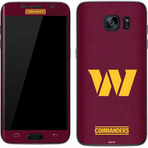 NFL Washington Commanders Distressed Galaxy S7 Skin