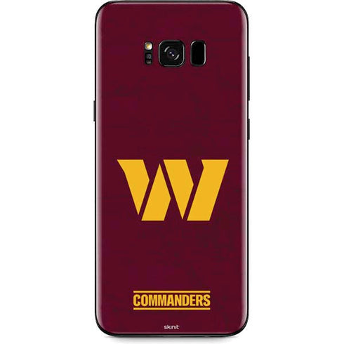NFL Washington Commanders Distressed Galaxy S8 Plus Skin