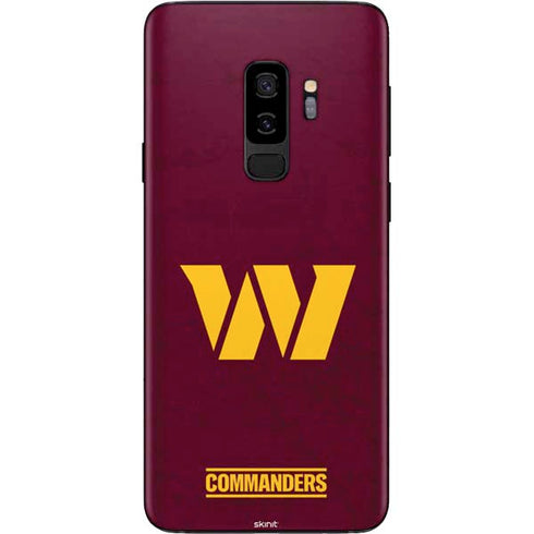 NFL Washington Commanders Distressed Galaxy S9 Plus Skin