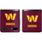NFL Washington Commanders Distressed Galaxy Z Flip Skin