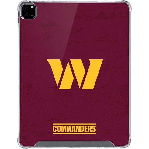 NFL Washington Commanders Distressed iPad Pro 12.9in (2020) Clear Case