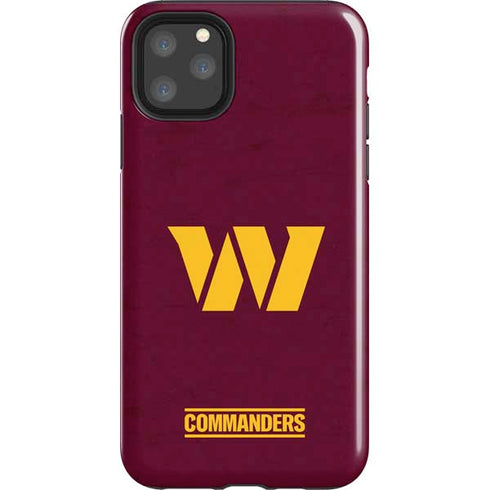 NFL Washington Commanders Distressed iPhone 11 Pro Max Impact Case