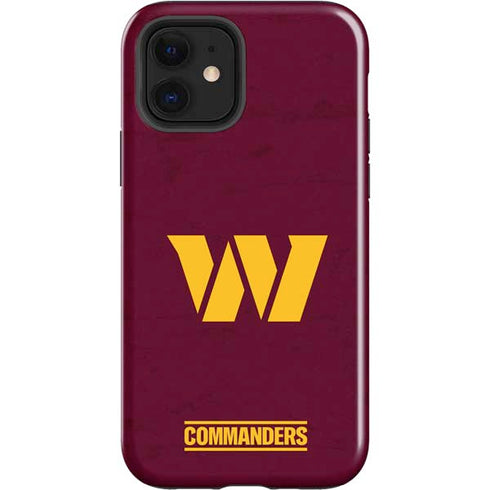 NFL Washington Commanders Distressed iPhone 12 Impact Case
